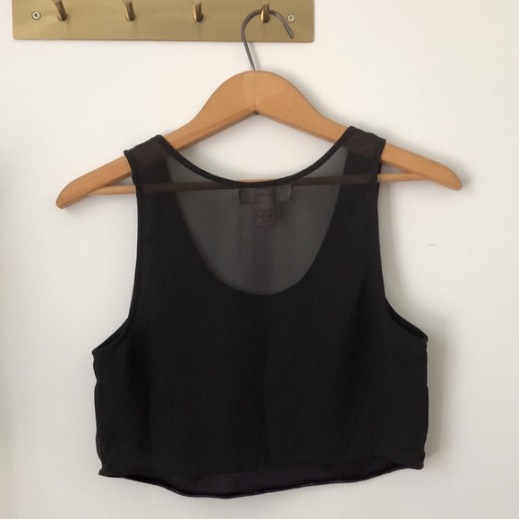 Band of Gypsies Purple Velvet Crop Top from Urban Outfitters size S - Picture 3 of 3